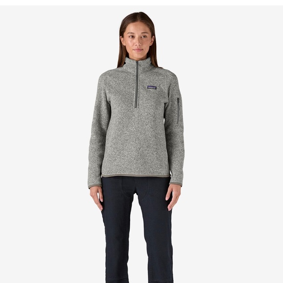 PATAGONIA Better Sweater 1/4 Zip Fleece Pullover NWT in Birch White Medium - Picture 9 of 9